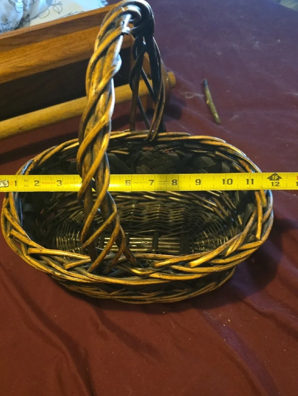 Woven Decorative Basket in Brown and Black - Home Accents